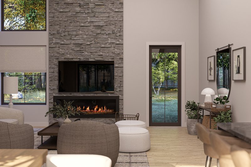 Architectural House Design - Interior - Other for Barndominium House Plan #455-417 - 4 bed, 3.5 bath