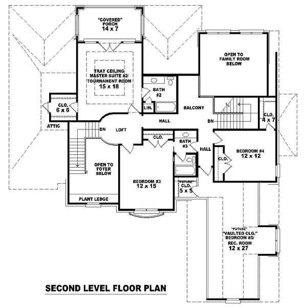 European Floor Plan - Upper Floor Plan #81-1249