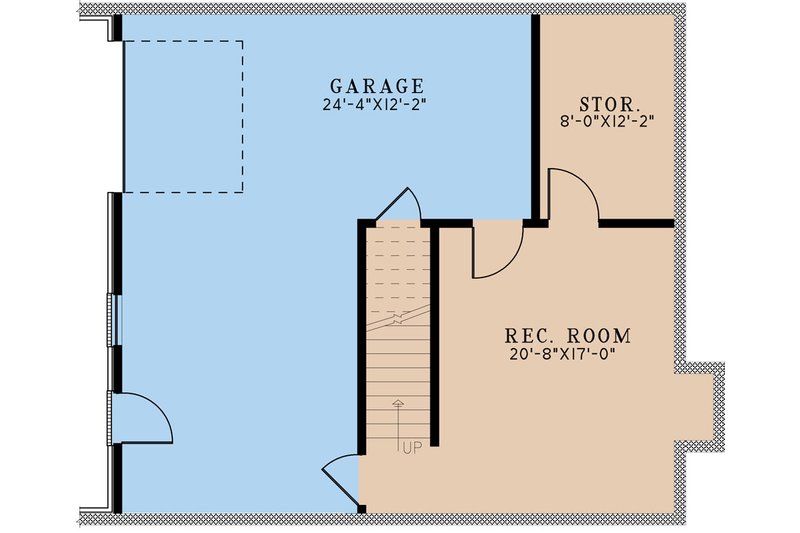 Home Plan - Floor Plan - Lower Floor for Country House Plan #923-303 - 3 bed, 2.5 bath