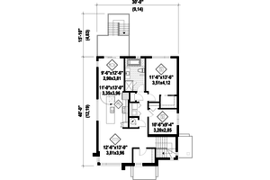 Floor Plan - Upper Floor for Contemporary House Plan #25-4555 - 6 bed, 3 bath
