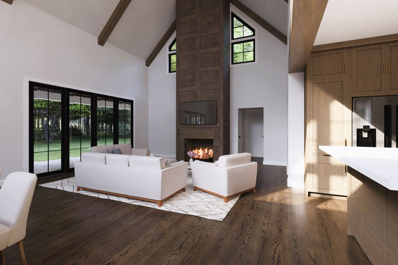 House Design - Interior - Family Room 1 for Farmhouse House Plan #1094-26 - 3 bed, 3.5 bath