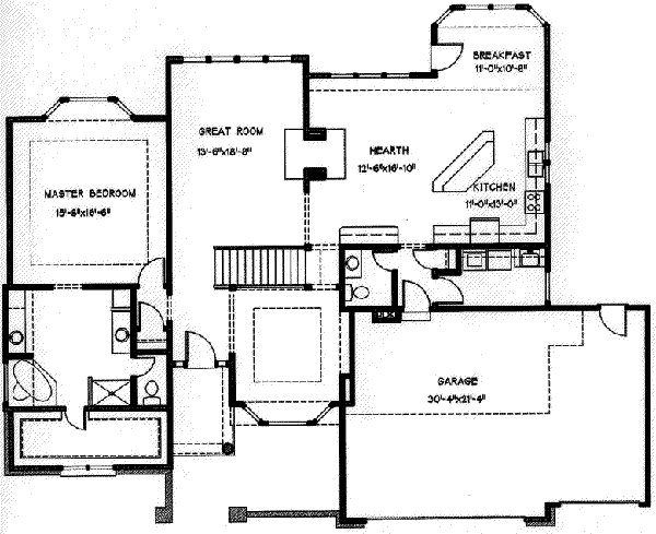 European Floor Plan - Main Floor Plan #6-191