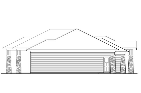 Exterior - Other Elevation for Craftsman House Plan #124-1167 - 3 bed, 3 bath