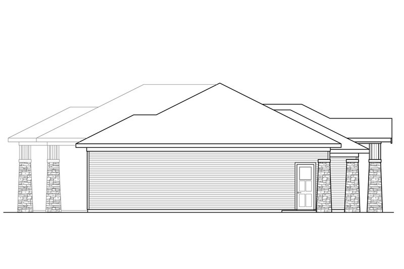 Architectural House Design - Exterior - Other Elevation for Craftsman House Plan #124-1167 - 3 bed, 3 bath