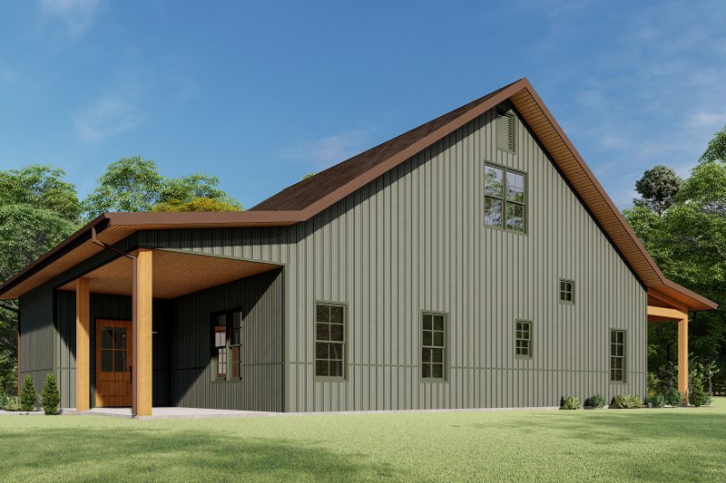 House Blueprint - Exterior - Other Elevation 6 for Farmhouse House Plan #1092-6 - 3 bed, 2.5 bath