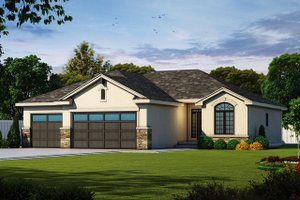 Ranch Exterior - Front Elevation Plan #20-2321
