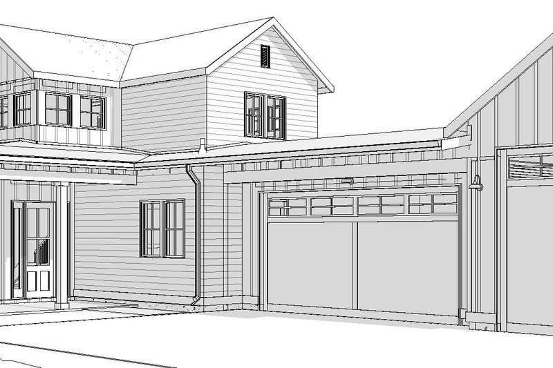 Architectural House Design - Exterior - Other Elevation 2 for Farmhouse House Plan #895-173 - 4 bed, 3.5 bath
