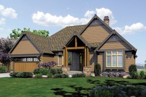 Front View - 3600 square foot Craftsman Home