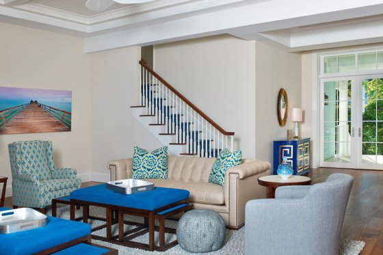 Interior - Family Room for Beach House Plan #548-49 - 4 bed, 6.5 bath