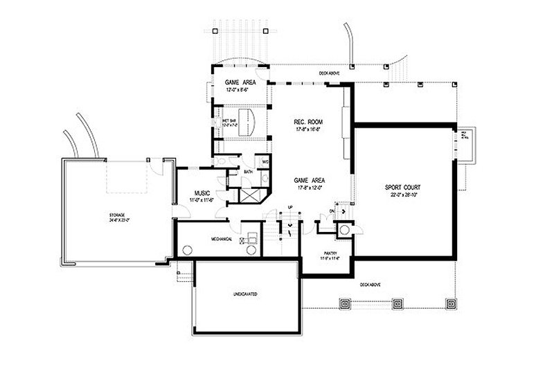 Traditional Style House Plan - 4 Beds 4 Baths 5342 Sq/Ft Plan #56-604 ...