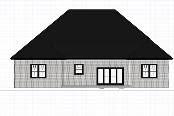 Exterior - Front Elevation 8 for Farmhouse House Plan #1109-3 - 5 bed, 3.5 bath