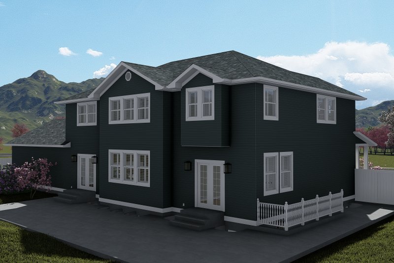 Dream House Plan - Exterior - Other Elevation for Craftsman House Plan #1060-55 - 5 bed, 3 bath