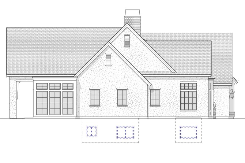 Home Plan - Exterior - Other Elevation 1 for Farmhouse House Plan #1114-92 - 2 bed, 2.5 bath