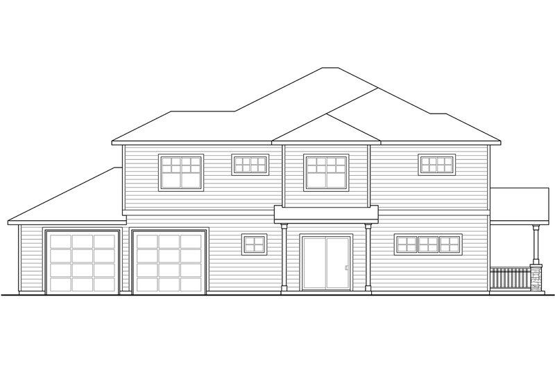 Home Plan - Exterior - Other Elevation for Country House Plan #124-919 - 3 bed, 2.5 bath