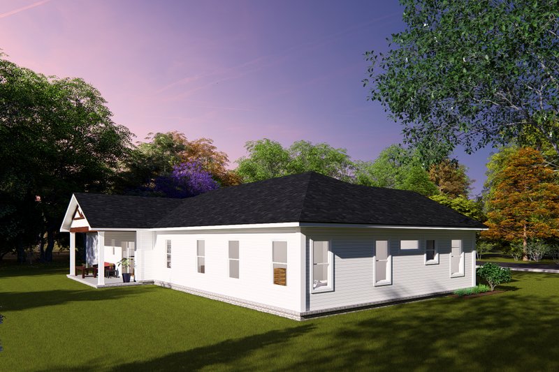 Dream House Plan - Exterior - Other Elevation 1 for Ranch House Plan #513-2259 - 4 bed, 2 bath