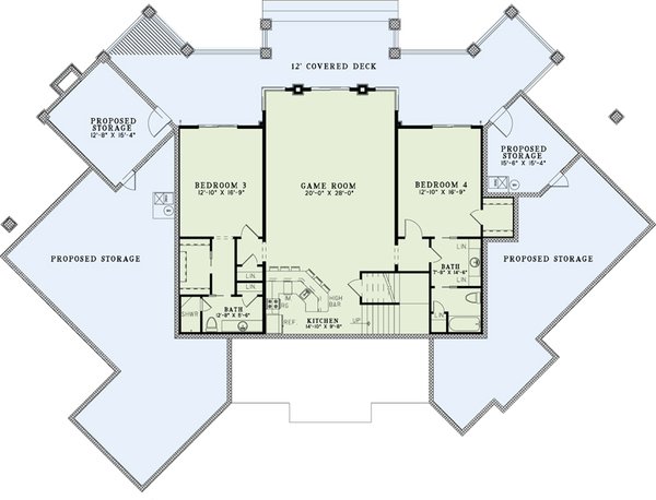 Dream House Plan - Traditional Floor Plan - Upper Floor Plan #17-3302