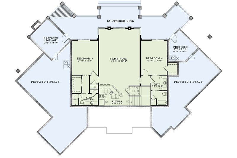 Architectural House Design - Floor Plan - Upper Floor for Traditional House Plan #17-3302 - 4 bed, 4.5 bath