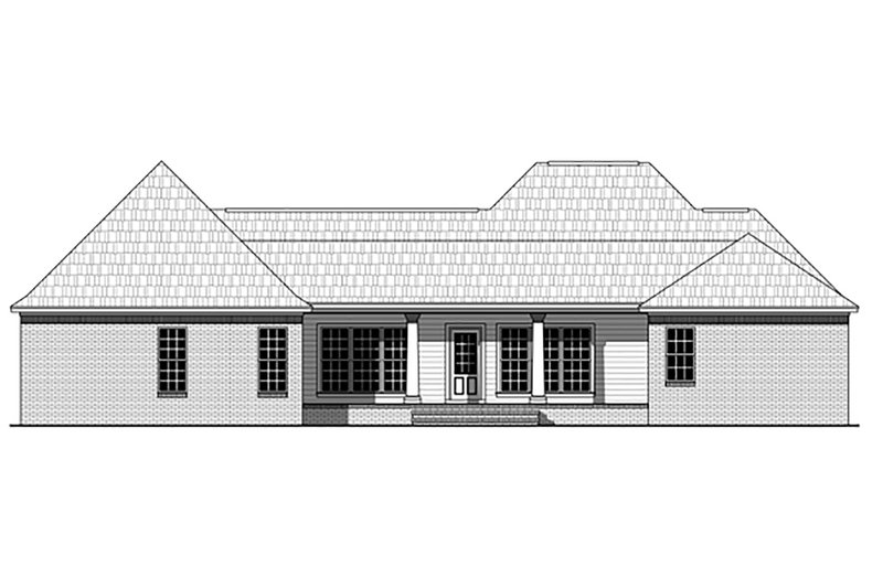 Dream House Plan - Exterior - Rear Elevation for Traditional House Plan #21-377 - 4 bed, 2.5 bath