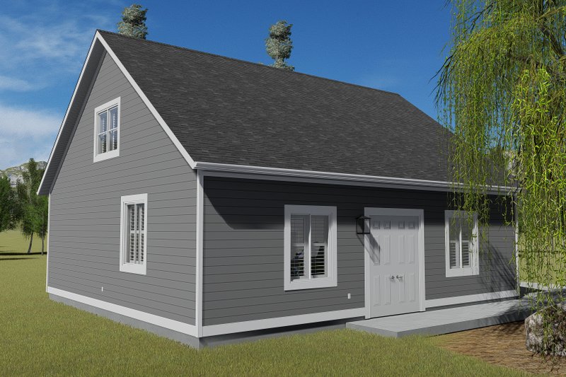 Architectural House Design - Exterior - Other Elevation 2 for Traditional House Plan #1060-86, 0.5 bath