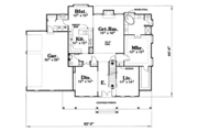 Colonial Style House Plan - 4 Beds 2.5 Baths 2448 Sq/Ft Plan #20-880 