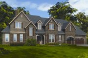 European Style House Plan - 4 Beds 3.5 Baths 4304 Sq/Ft Plan #48-259 