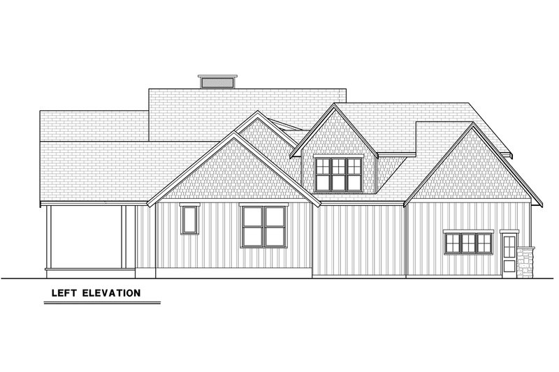 Dream House Plan - Exterior - Other Elevation 4 for Farmhouse House Plan #1070-231 - 3 bed, 3 bath