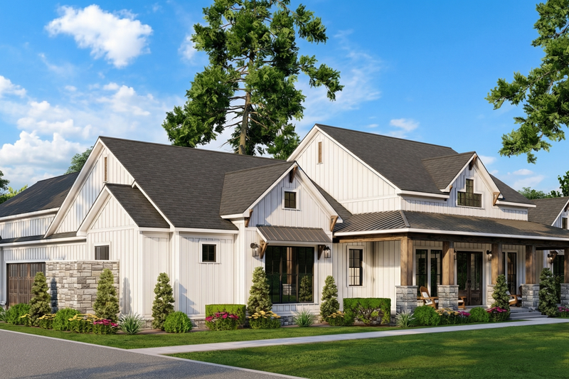 Architectural House Design - Exterior - Other Elevation for Farmhouse House Plan #923-460 - 3 bed, 3.5 bath