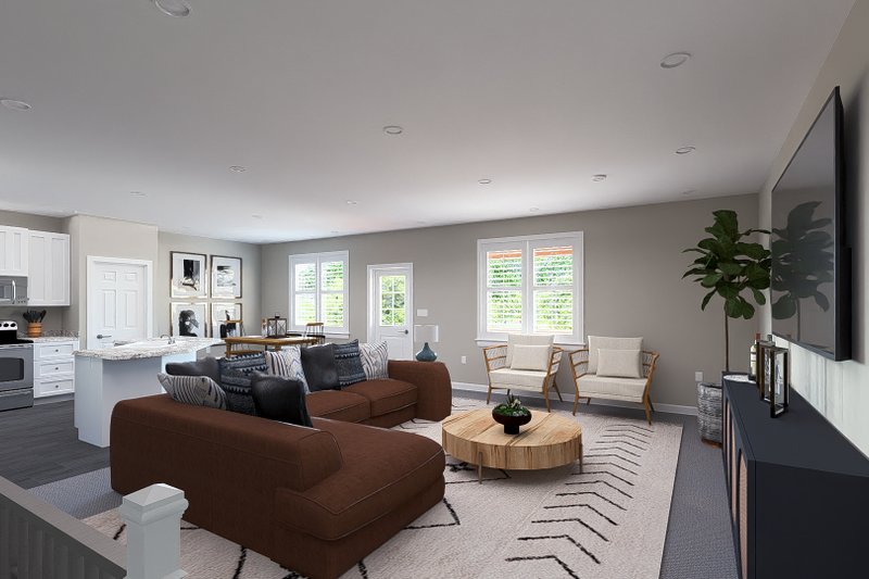 House Design - Interior - Family Room 5 for Traditional House Plan #1060-221 - 3 bed, 2 bath
