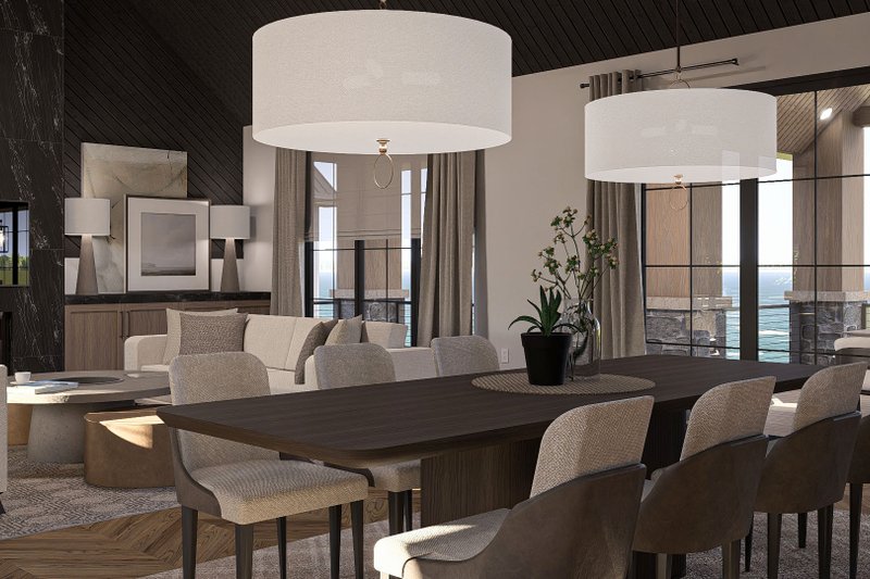 Dream House Plan - Interior - Dining Room 1 for Modern House Plan #455-391 - 3 bed, 2.5 bath