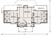 Ranch Style House Plan - 2 Beds 2.5 Baths 1556 Sq/Ft Plan #140-134 