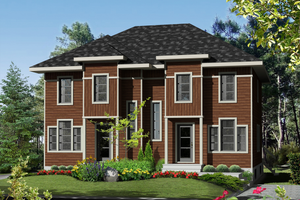 Contemporary Exterior - Front Elevation Plan #25-4353