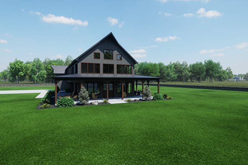 Architectural House Design - Exterior - Other Elevation for Barndominium House Plan #1116-13 - 4 bed, 2.5 bath