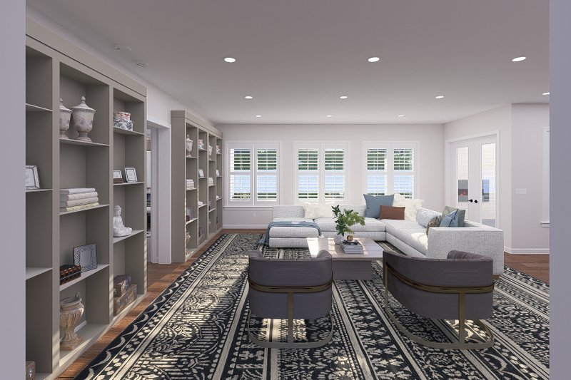 House Design - Interior - Family Room 2 for Farmhouse House Plan #1060-347 - 4 bed, 4.5 bath