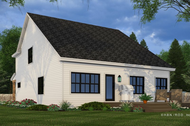 House Design - Exterior - Rear Elevation 2 for Farmhouse House Plan #51-1346 - 4 bed, 3.5 bath
