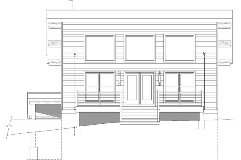 House Design - Exterior - Other Elevation 1 for Southern House Plan #932-822 - 3 bed, 2 bath