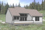 Contemporary Style House Plan - 2 Beds 2 Baths 950 Sq/Ft Plan #116-124 