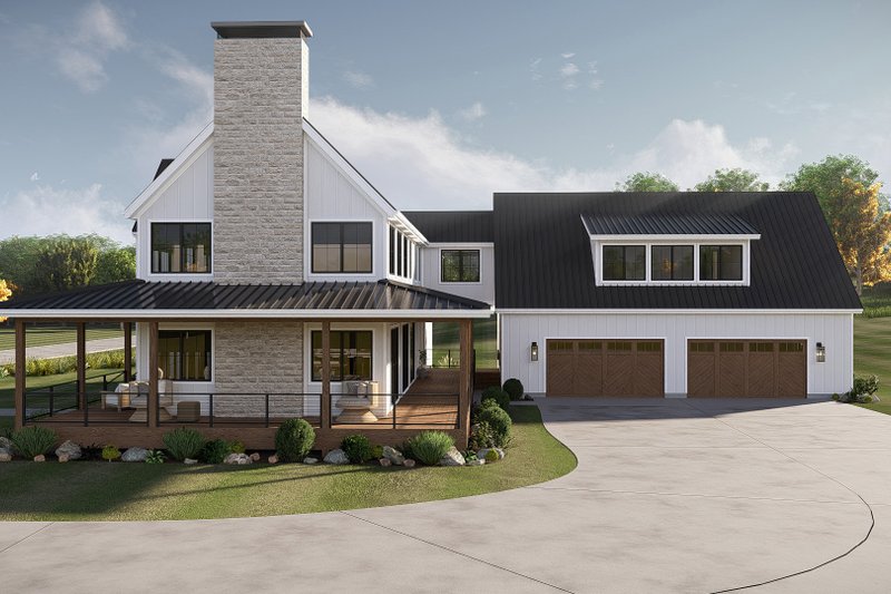 House Design - Exterior - Other Elevation for Barndominium House Plan #455-697 - 5 bed, 4.5 bath