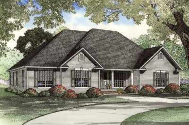 Home Plan - Traditional Exterior - Front Elevation Plan #17-607