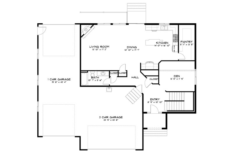 House Plan Design - Floor Plan - Main Floor for Traditional House Plan #1060-153 - 5 bed, 4 bath