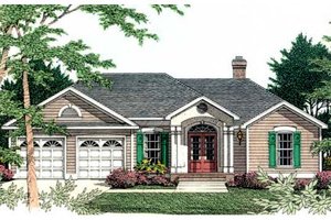 Traditional Exterior - Front Elevation Plan #406-210