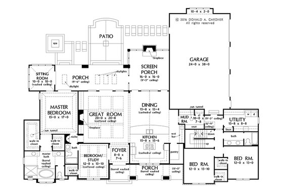 Optional Basement Stair Location