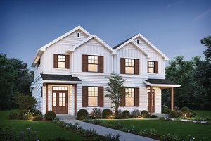 Home Plan - Farmhouse Exterior - Front Elevation Plan #48-1106