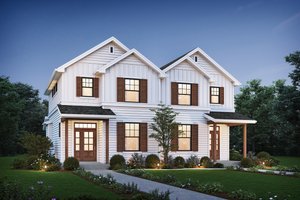 Exterior - Front Elevation Home Plan - Farmhouse Exterior - Front Elevation Plan #48-1106