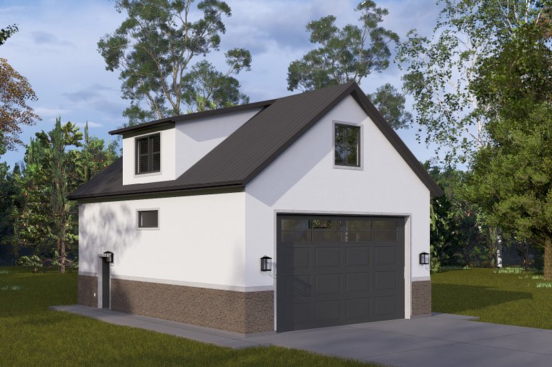 Architectural House Design - Exterior - Front Elevation 4 for Traditional House Plan #1060-334, 0.5 bath