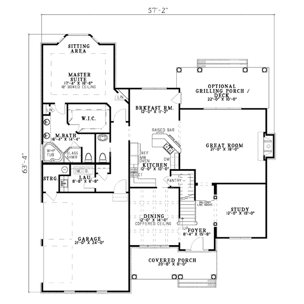 Traditional Floor Plan - Main Floor Plan #17-401