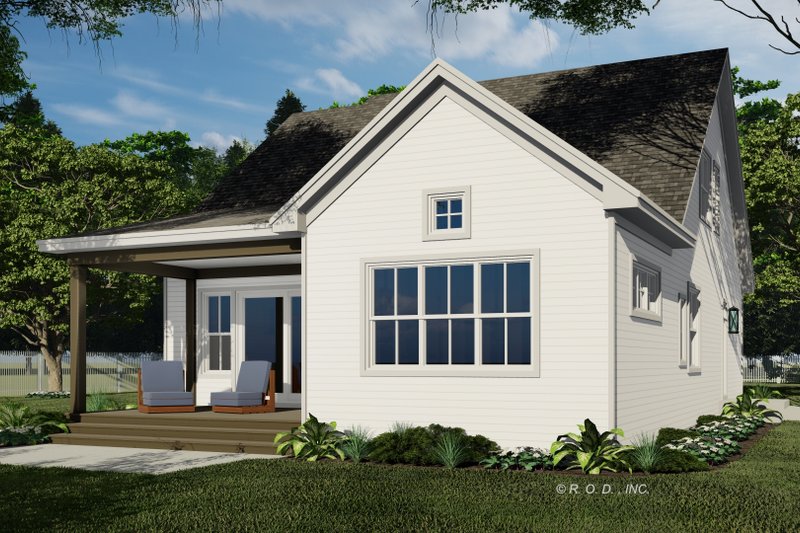 Architectural House Design - Exterior - Rear Elevation for Farmhouse House Plan #51-1562 - 3 bed, 3.5 bath