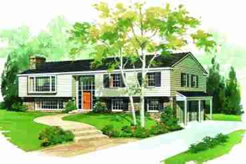Architectural House Design - Traditional Exterior - Front Elevation Plan #72-295