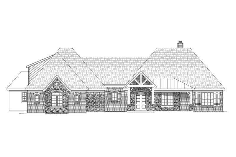 Dream House Plan - Exterior - Front Elevation 3 for European House Plan #932-11 - 4 bed, 3.5 bath