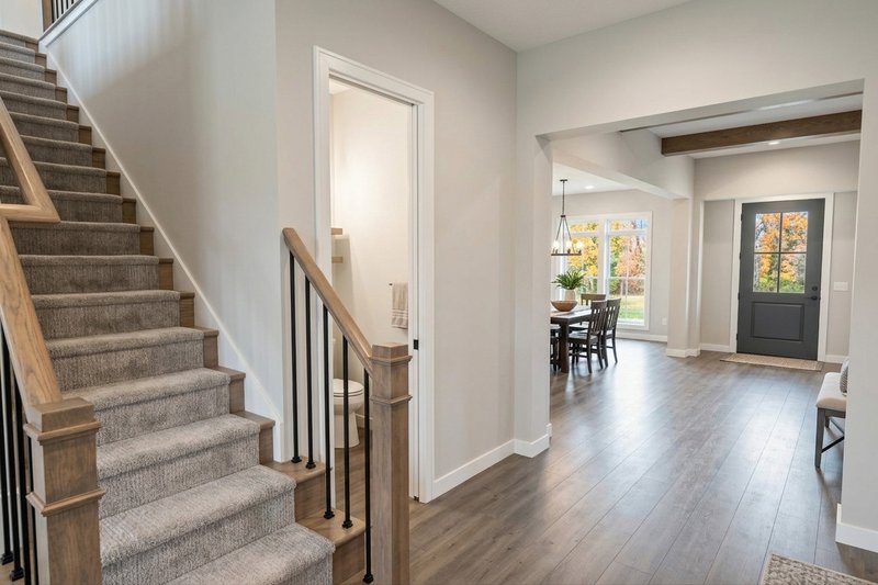 Architectural House Design - Interior - Entry 2 for Farmhouse House Plan #51-1549 - 4 bed, 3.5 bath
