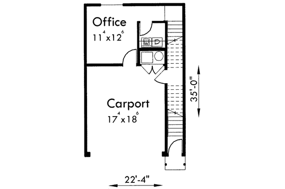 Floor Plan - Lower Floor for Traditional House Plan #303-448 - 5 bed, 1.5 bath